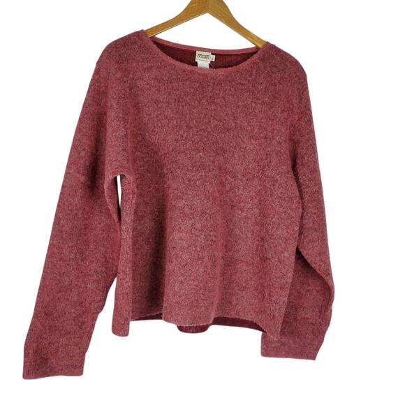 CP Shades Sausalito Wool Blend Pullover Sweater M/L Pink Red 46" Bust Long Sleev - Picture 3 of 11